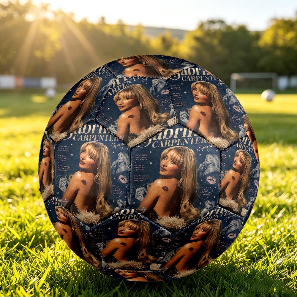 Sabrina Carpenter Size 5 Soccer Ball, Durable Standard Football For Training Match Outdoor Sports