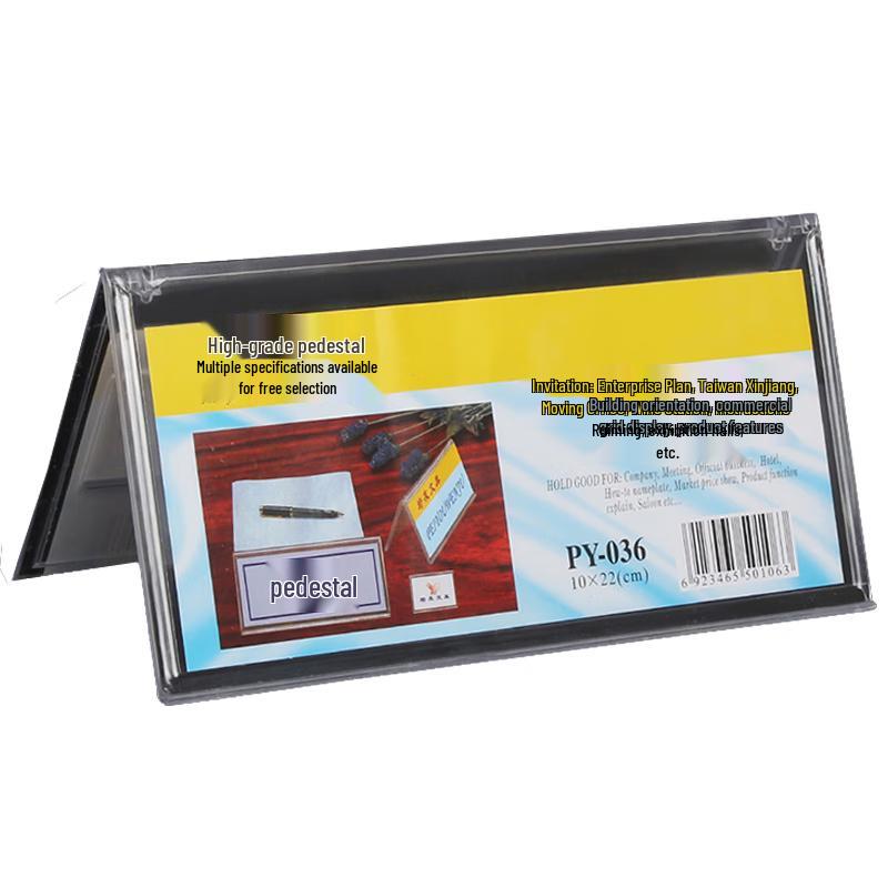 Transparent Meeting Room Table Signs
