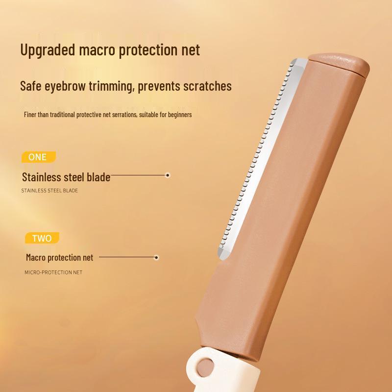 GECOMO Macro Folding Eyebrow Razor - Sharp, Safe & Gentle Beginner Beauty Tool