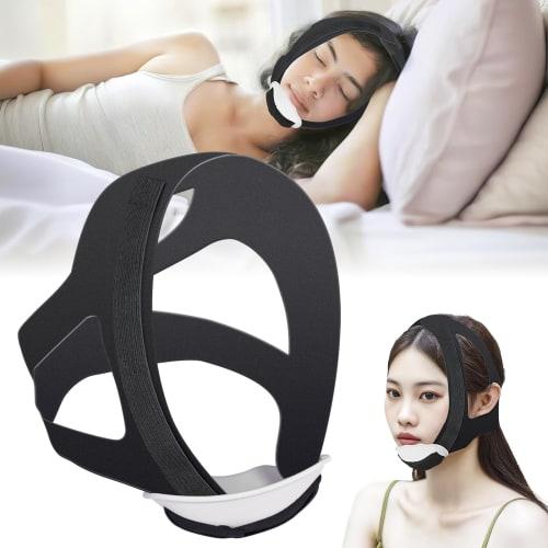 

Anti-snoring device, prevents mouth breathing, reduces snoring, anti-snoring belt, lower jaw support bracket, skin-friendly fabric, adjustable, unisex