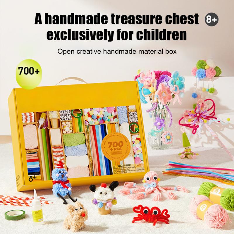 

Палочки для творчества для детей 700 шт. Сгибаемые палочки, упаковка материалов для самостоятельного изготовления, развивающие игрушки для девочек