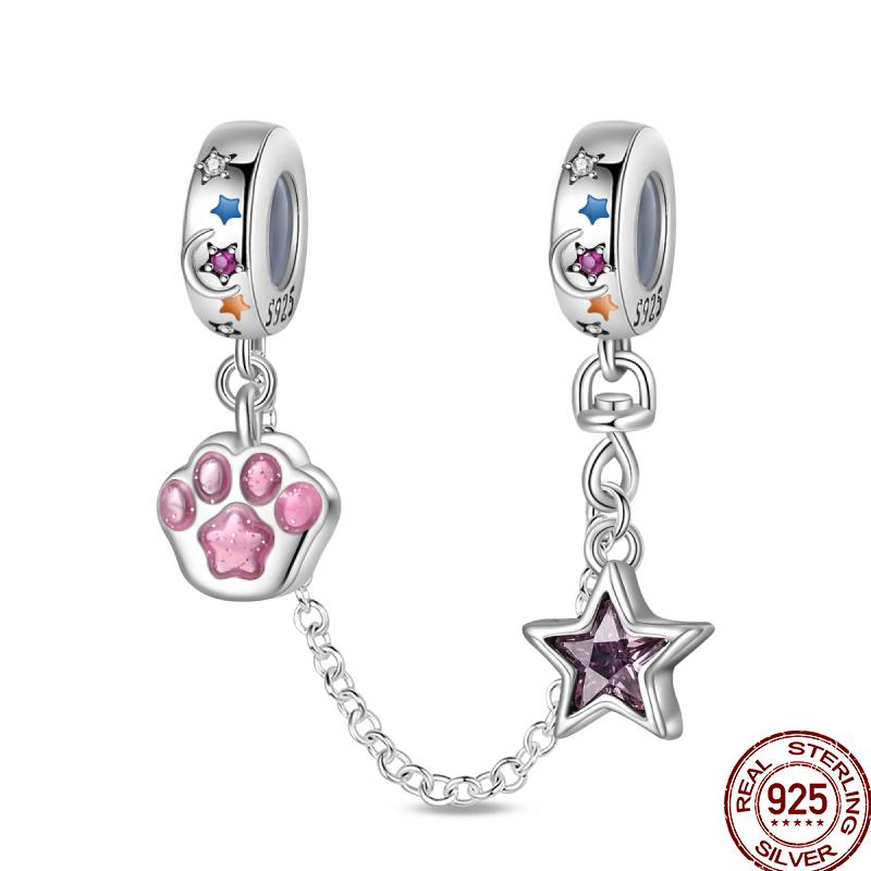 Copper Shiny Zircon Chain Series Beaded Beads Suitable For Pan Original Bracelet Diy Jewelry Gift