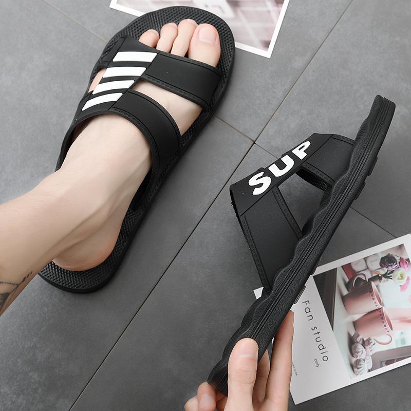 Extra Large Size 49 Slippers Men's Summer Outer Wear Trendy Men's Thick Bottom Non-slip Outdoor Internet Celebrities Step On Shit Cool Slippers Men