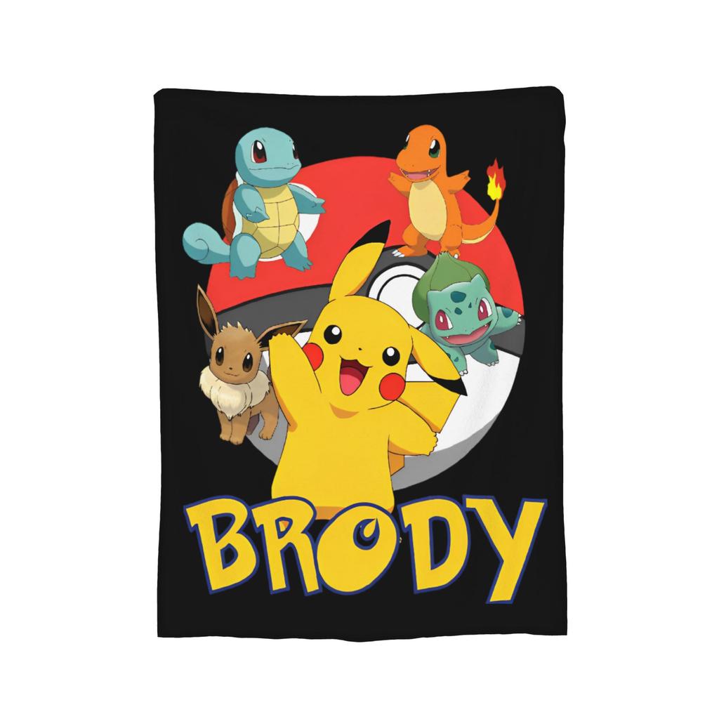 Pokemoned Coral Fleece Plush Throw Blankets Charmander Charmeleon Charizard Blanket for Bedding Couch Warm Plush Thin Quilt,