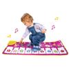 Children's Flashing Piano Music Carpet: Purple Mat with Foot Pedal for Dancing and Play