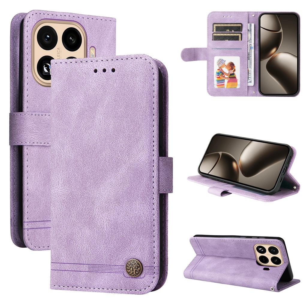 For Xiaomi 15T Pro Leather Wallet Cases Skin Touch Phone Cover Stand with Strap