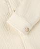 Panicale Ivory Wrinkle Herringbone Shirt Jacket