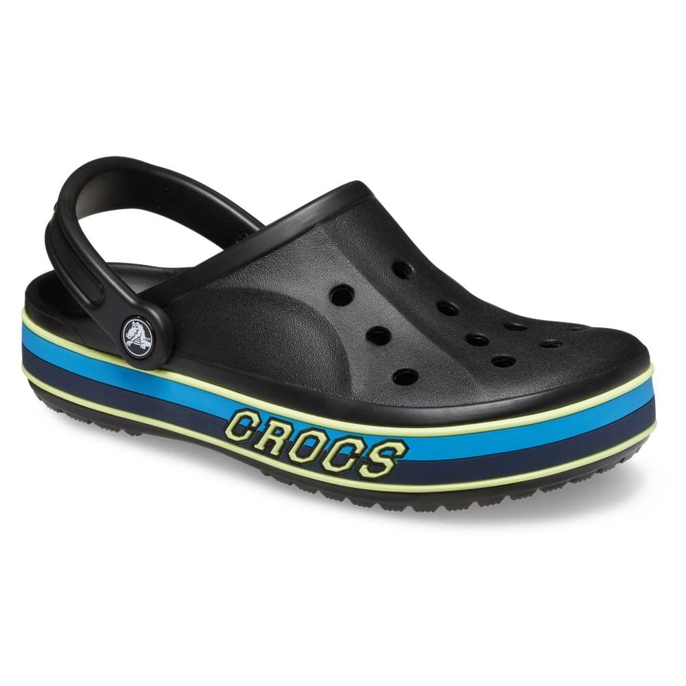 Crocs Unisex Bayaband Sport Band Clog 28cm Sandals, Black/Multi,