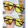 Luxury Black Eyewear UV400 Men Sun Glasses Oversized Sunglasses Goggle Women Square Sunglasses