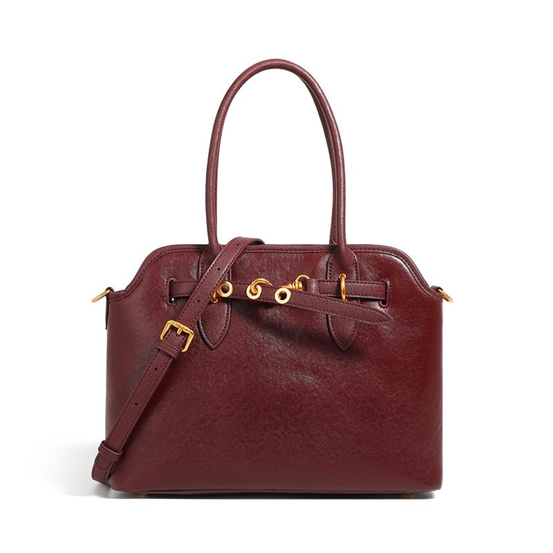Leather Women S Bags Autumn And Winter Large-Capacity Shoulder Armpit Bags Niche Retro Versatile Handbags Messenger Bags 311124 красный 9800₽