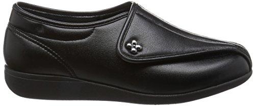 Kaiho Shugi Nursing Shoes (Single Foot, Right Foot) KHS-L011RT Black Smooth, Size 22.5cm, 3E