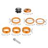 6Pcs Bike Headset Spacer Aluminium Alloy   Handlebar Stem Spacers for Mountain Bike