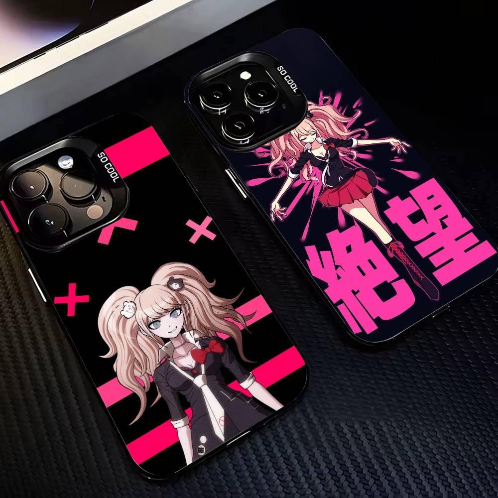 J-Junko Anime Enoshima-JEES Phone Case For iPhone 17,16,15,14,13,12,11 Plus,Pro Max,XS,Colorful Silver Phone case Funda Cover