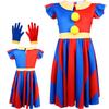 L'incredibile Circo Digitale Pomni Costume Cosplay 13 Stili Bambini Adulti Outfit da Clown Halloween Carnevale Tuta per Esibizioni sul Palco