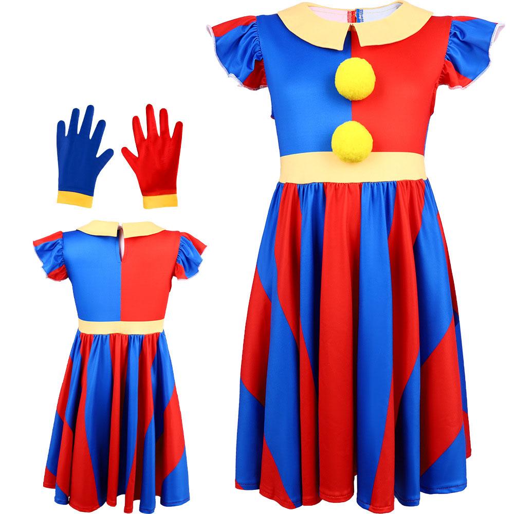 L'incredibile Circo Digitale Pomni Costume Cosplay 13 Stili Bambini Adulti Outfit da Clown Halloween Carnevale Tuta per Esibizioni sul Palco