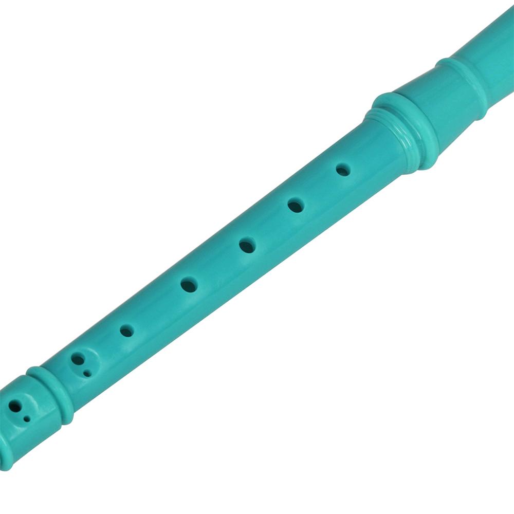 ABS Soprano Descant Recorder Clarinet 8 Holes German Style C Key with Fingering Chart Cleaning Stick for Kids Beginners