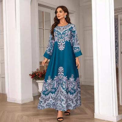 Elegantes saudisches Abaya-Kleid mit einzigartiger Stickerei für Damen