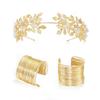 European & American Gold Leaf Bridal Headband Hair Accessory Crown