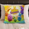 Copricuscino Sunny-Bunnies Design Foglia d'Acero Decorazione Felice Raccolta Autunnale Decorazione Festiva Copricuscino