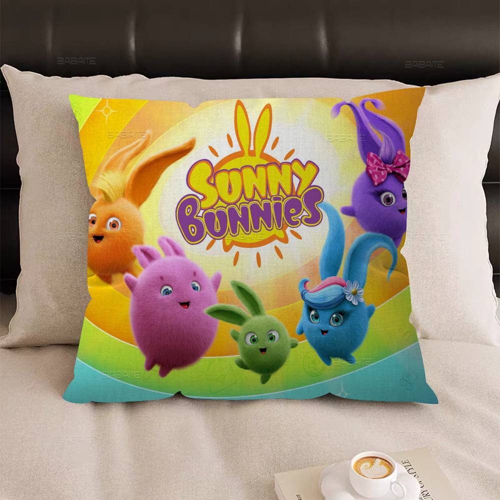 Copricuscino Sunny-Bunnies Design Foglia d'Acero Decorazione Felice Raccolta Autunnale Decorazione Festiva Copricuscino
