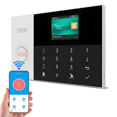 Intelligentes Alarmsystem für die Sicherheit zu Hause mit APP-Steuerung 24-Zoll-TFT-LCD-Bildschirm Ein-Tasten-Alarm