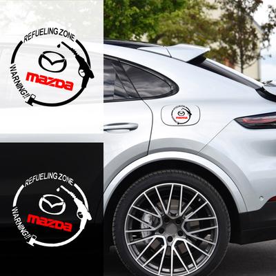 Samolepky na víčko palivové nádrže s vinylovým reflexním znakem auta Doplňky pro 2 3 5 6 CX-5 CX7 CX-8 CX9 CX-3 CX-4 CX-30 MX-5 Atenza Axela BT-50 Hazumi