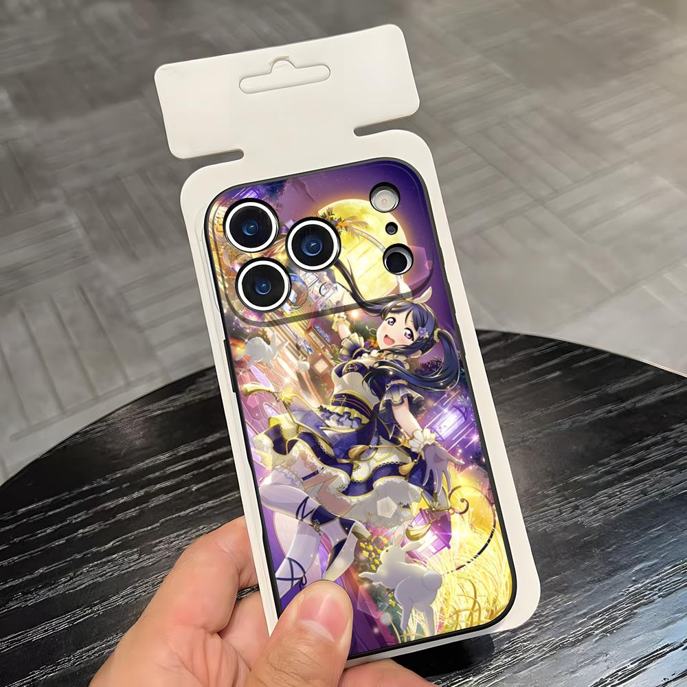 Love Live Anime Phone Case For IPhone 17 Air 16 E Pro Max 15 14 13 Mini 12 Pro 11 Max Plus Black Soft Shell