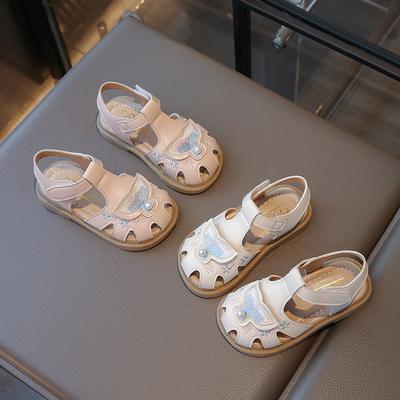 Letnie buty dziecięce nowa moda proste sandały wykwintne wszechstronne antypoślizgowe buty dziewczęce codzienne wykwintne miękka podeszwa buty księżniczki