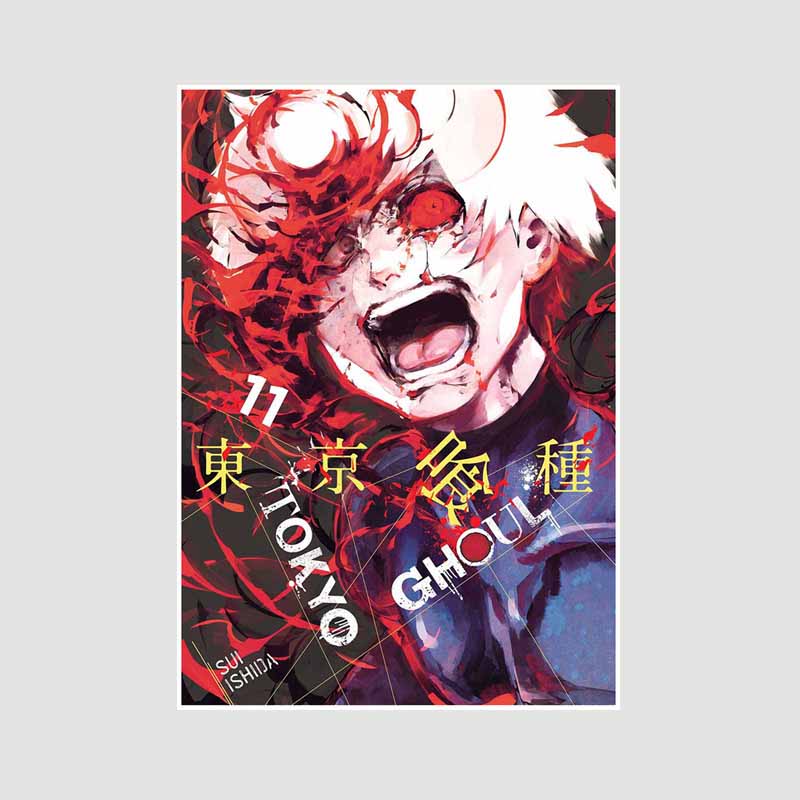 Bílý papír Plakáty a tisky Tokyo Ghoul Klasické japonské anime Nástěnné umění Malba Plakátová nástěnná malba Obrázek Manga Dárek pro fanoušky Pokojová dekorace Domácí dekorace