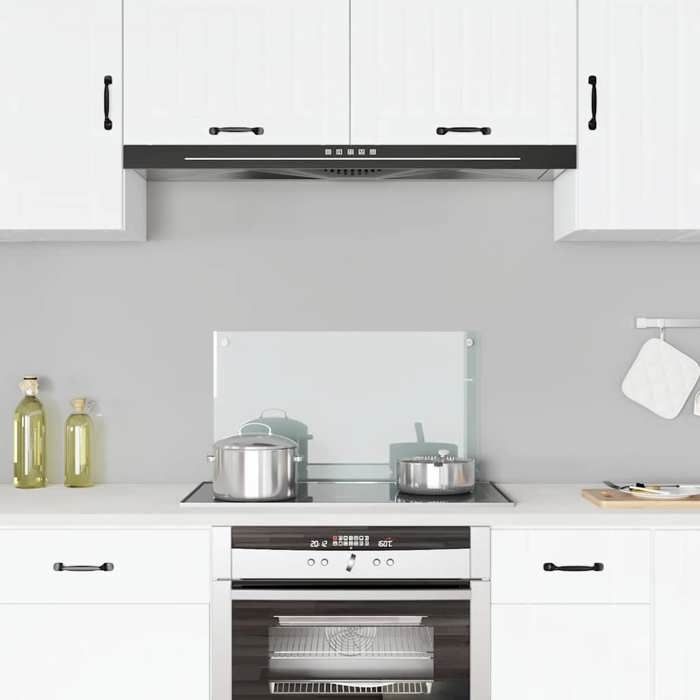 VidaXL Kitchen Backsplash Transparent 70x40 Cm Tempered Glass 249466