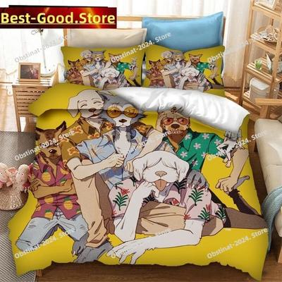 Top Anime BEASTARS 3D Bedding Set Duvet Cover Full Queen King Size Pillowcase Bed Printed Bed Set Aldult Kid Bedroom Single Twin