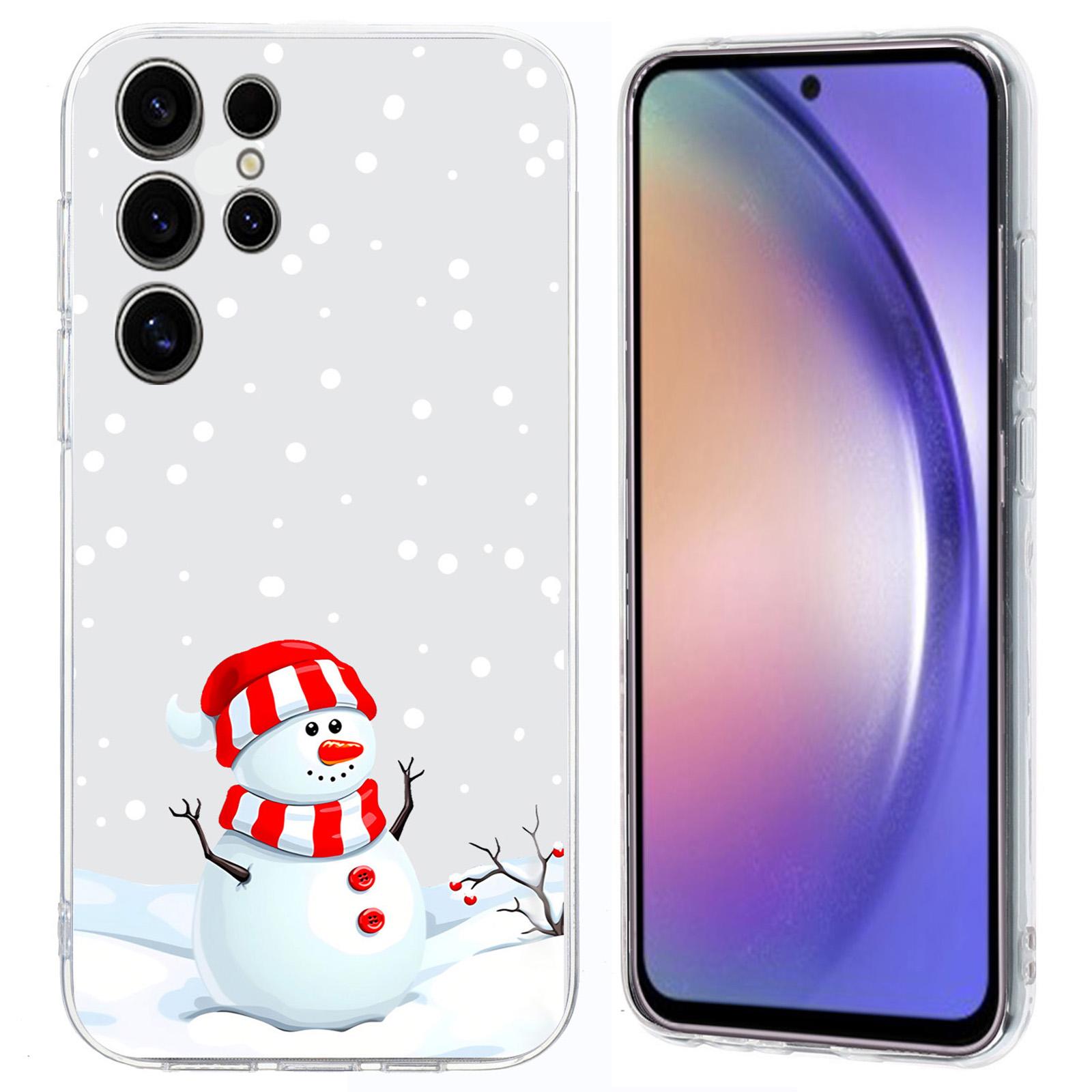 

Чехол для Samsung Galaxy S25 Ultra/S24 Ultra с рождественским узором, мягкий ТПУ, защитный чехол для телефона A