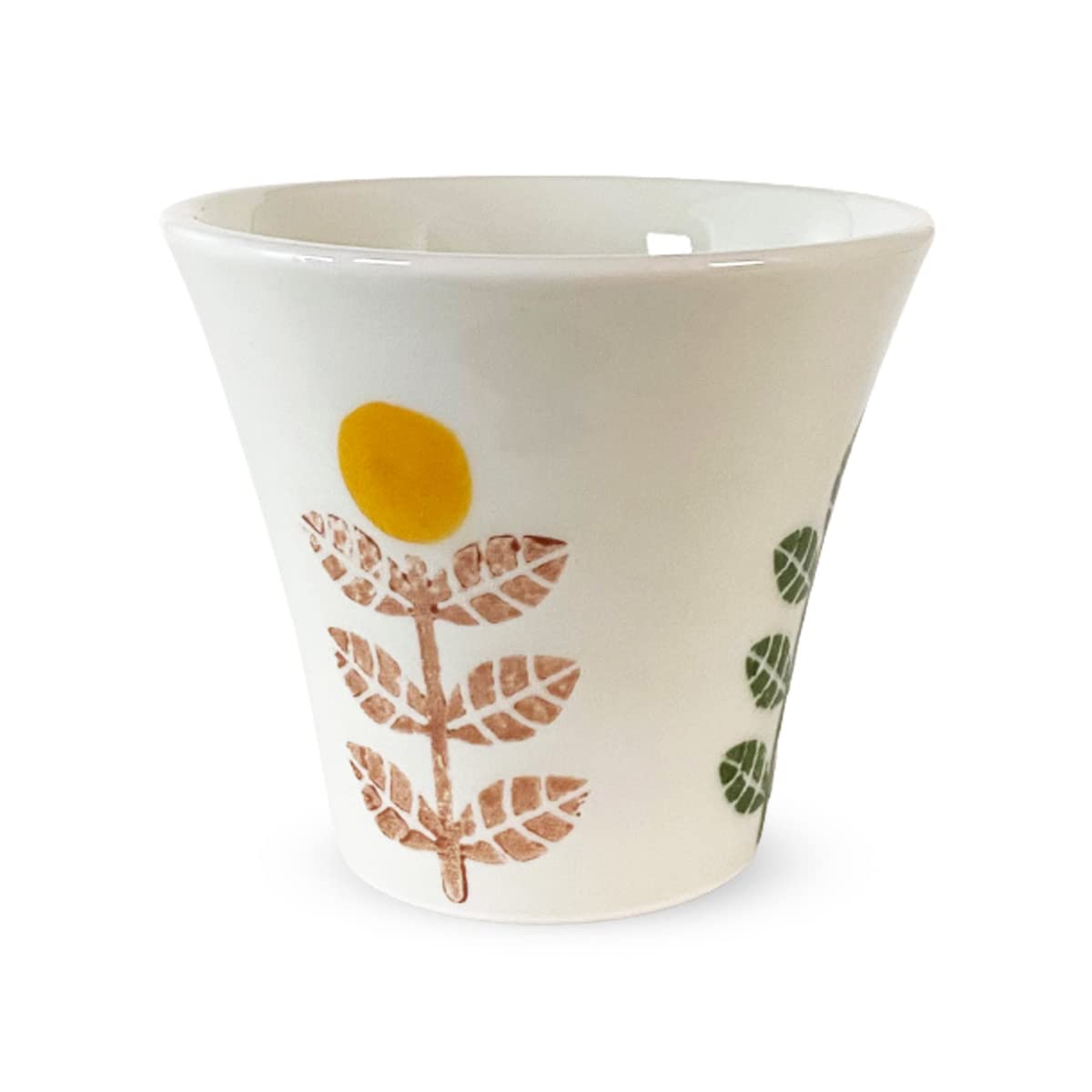 

Hasami Ware Made in Ping Pong Mum Yellow J-kitchens Teacup, Japan, 130cc, Design, Small,