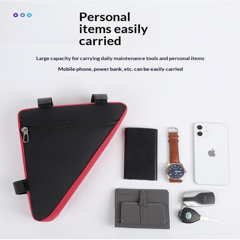 Waterproof Bicycle Frame Bag with Innovative Triangle Design and Bottle Pocket for Hydration