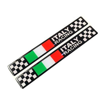Italian Flag Sticker 3D Dome Shape Small Size General Purpose