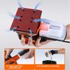 260W Square Random Orbital Electric Sander Machine with 20Pcs Sandpapers Strong Dust Collection Polisher Power Tool