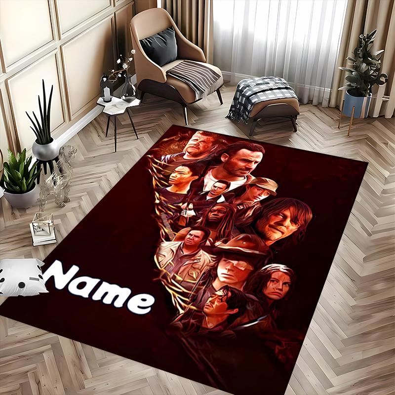 Custom Personalization The Walking Dead Area Rug - Perfect For Kitchen, Bathroom,Laundry Room Decor Large Size Available,Gift All Seasons