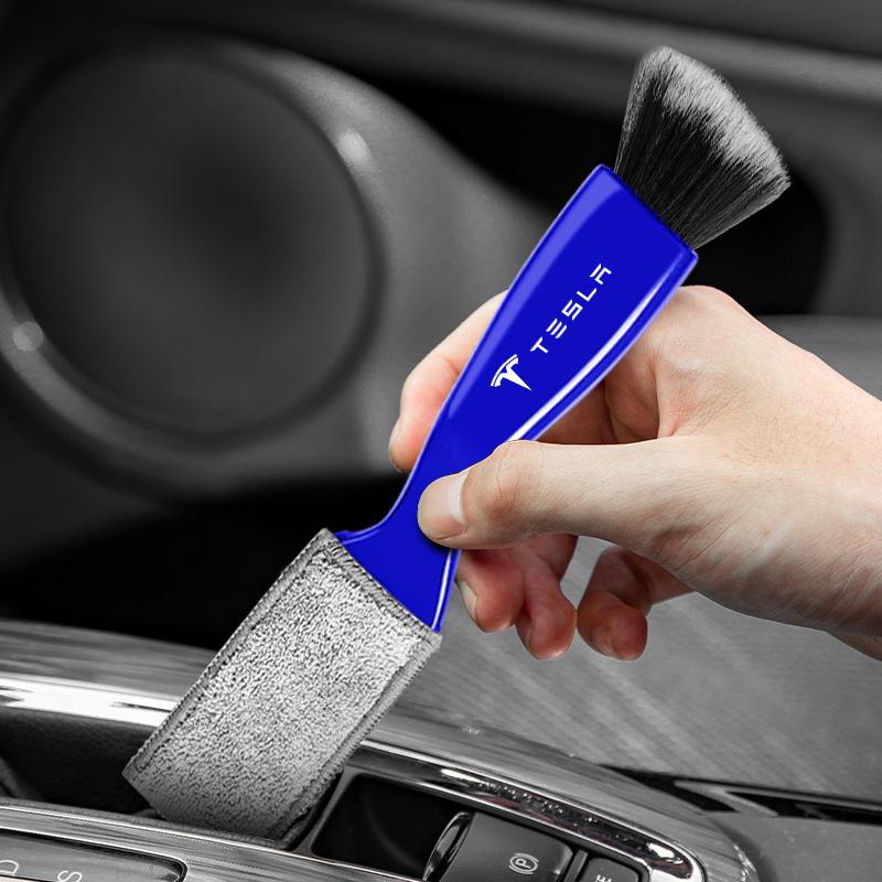 Car Air Conditioning Air Outlet Cleaning Dust Removal Soft Brush Cleaning Tool For Tesla Model 3 Model S Model X Y Roadster Performance