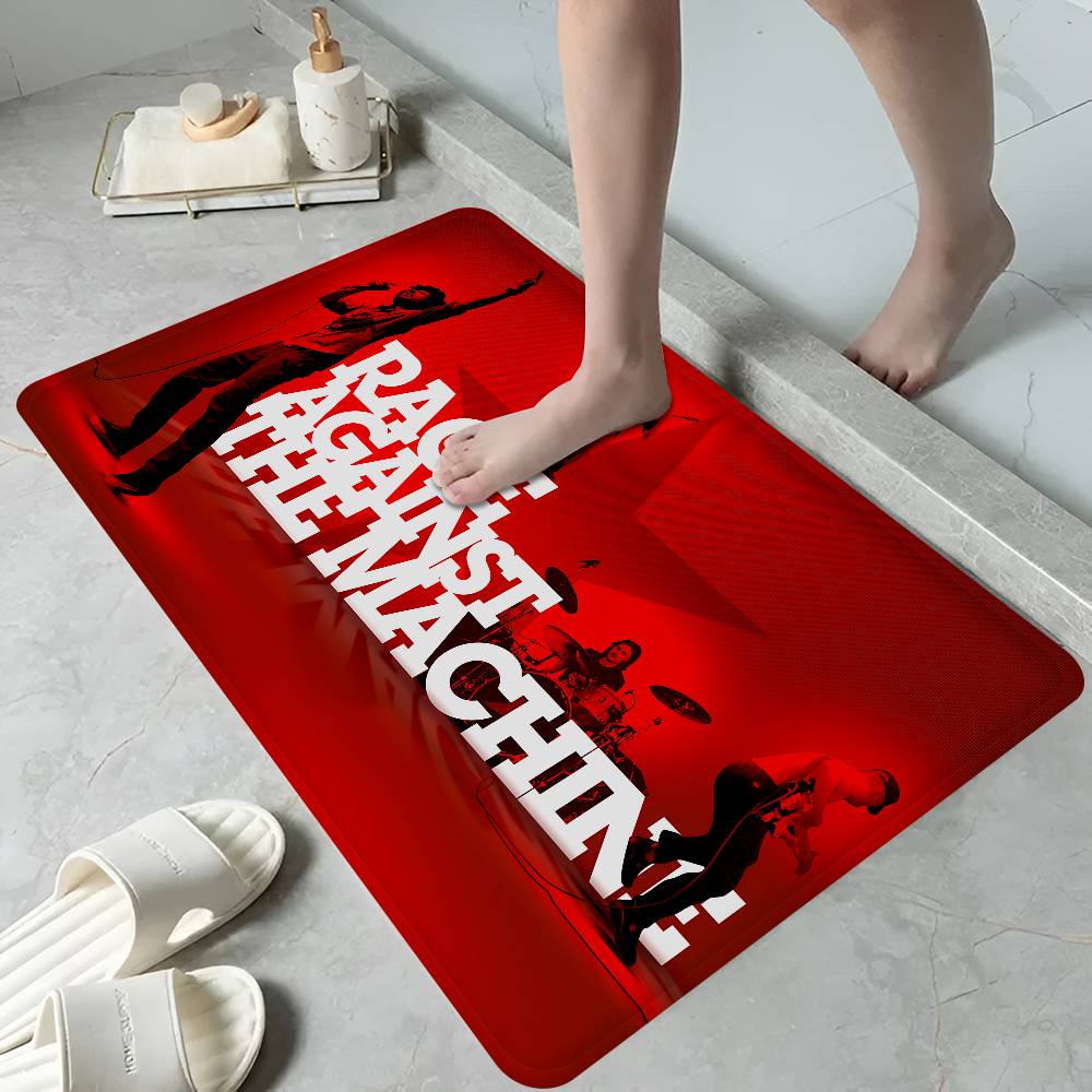 Rock Band Rage Against The Machine Room Mats Retro Multiple Choice Living Room Kitchen Rug Non-Slip Welcome Rug