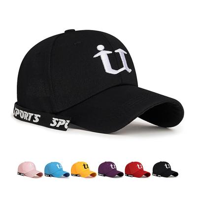 Spring Summer Baseball Cap Embroidery Men Women Ribbon Sunhat Snapback Hat Sun Visor Hats Fishing Hat Peak Cap