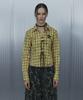 SETUP-EXE Check Race-Up Shirt / Yellow