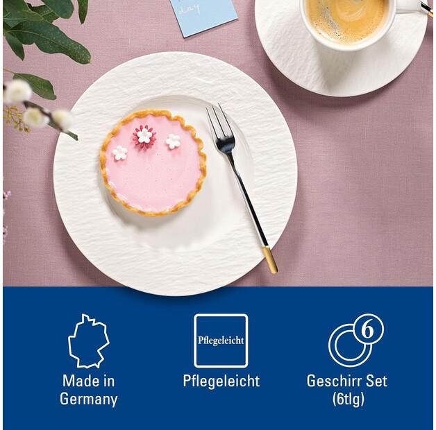 Набор для завтрака Villeroy & Boch Manufacture Rock blanc, 6 предметов (1042409072)