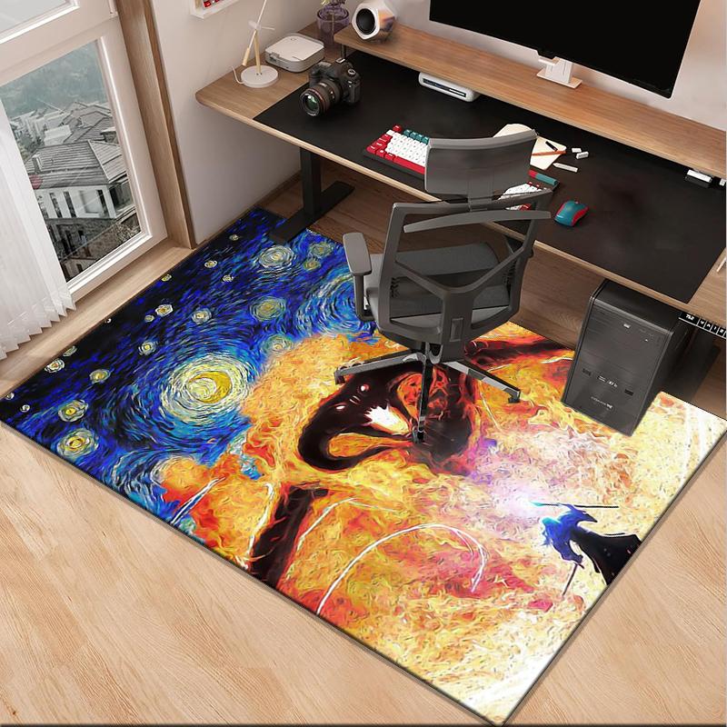 Middle-earth Map Adventure The Lord Office Rug Chair Mat, Game Carpet, Suitable for Front Door, Bedroom, Living Room, Desk, Holiday Gift