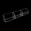 Clear Display Risers Stand with Dividers 1 2 3 Tiers Acrylic Display Shelf