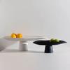 Ceramic High Leg Fruit Plate Creative Snack Storage Tray Dry Fruit Tray Dessert Trays Cake Trays Decorative Household Products