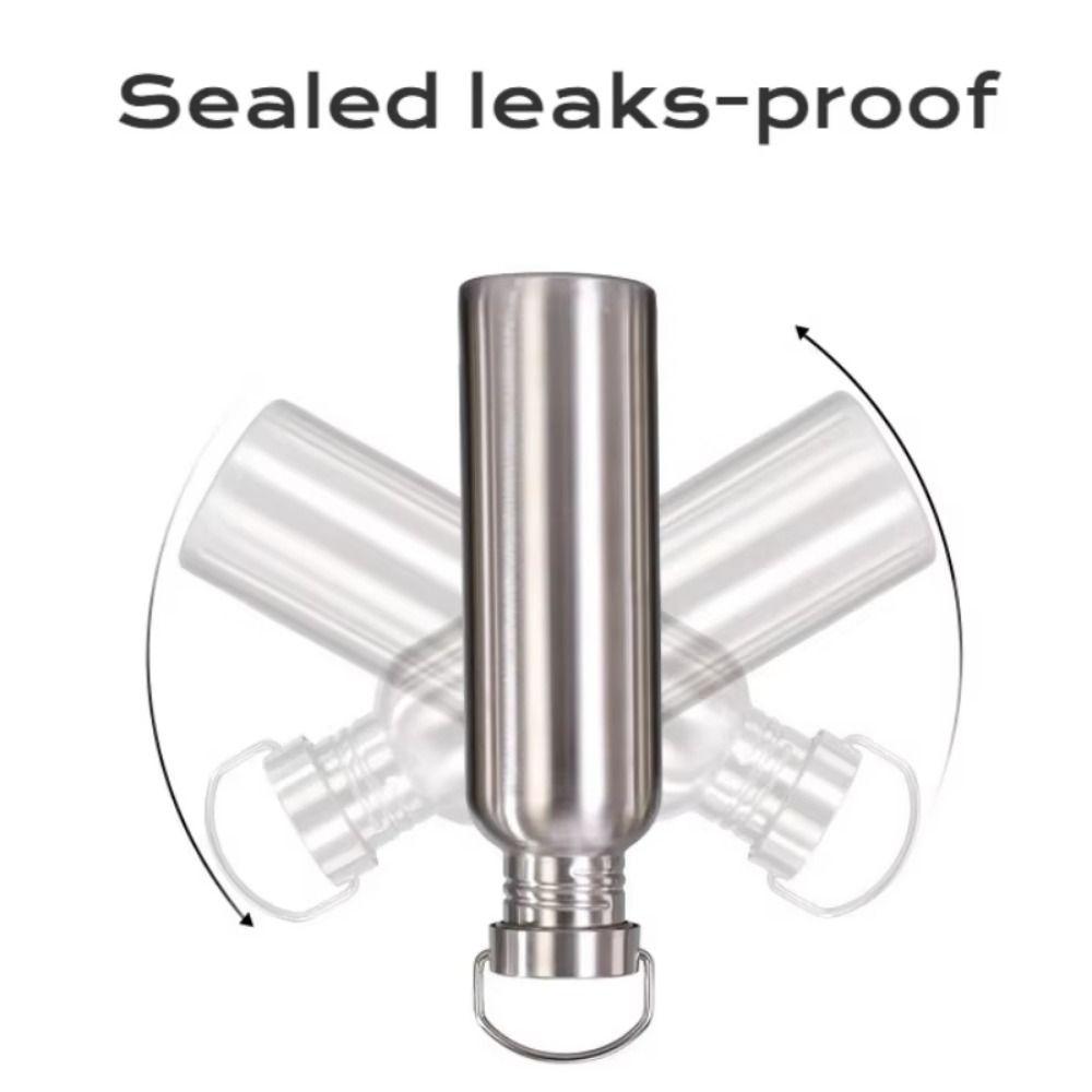 Großes Fassungsvermögen Weithalsflasche Einzelwand Outdoor Reisebecher Wasserflasche mit Griff Wandern