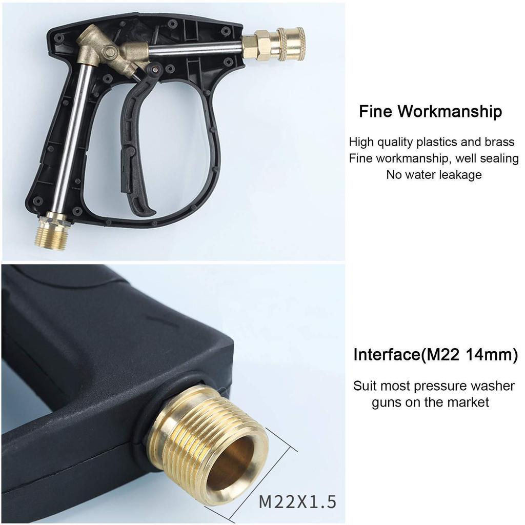 High-Pressure Car Wash Machine with 5 Nozzle Options