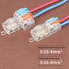 10PCS Mini Connecteur de Fil Type T Rapide Bornes de Connexion Rapide Électrique Sertissage Non Destructif Sans Couper le Câble Ligne Isolée