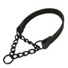 Originální kožený choker náhrdelník Stahovací řetízkový obojek pro psy Nastavitelný Tréninkový stahovací obojek pro psy všech plemen