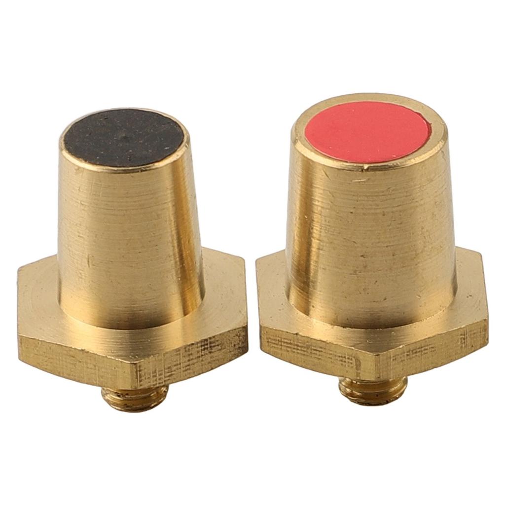 2pcs M6 Battery Terminal Adapter for Lithium Car Batteries Brass Construction for Optimal Conductivity and Durability